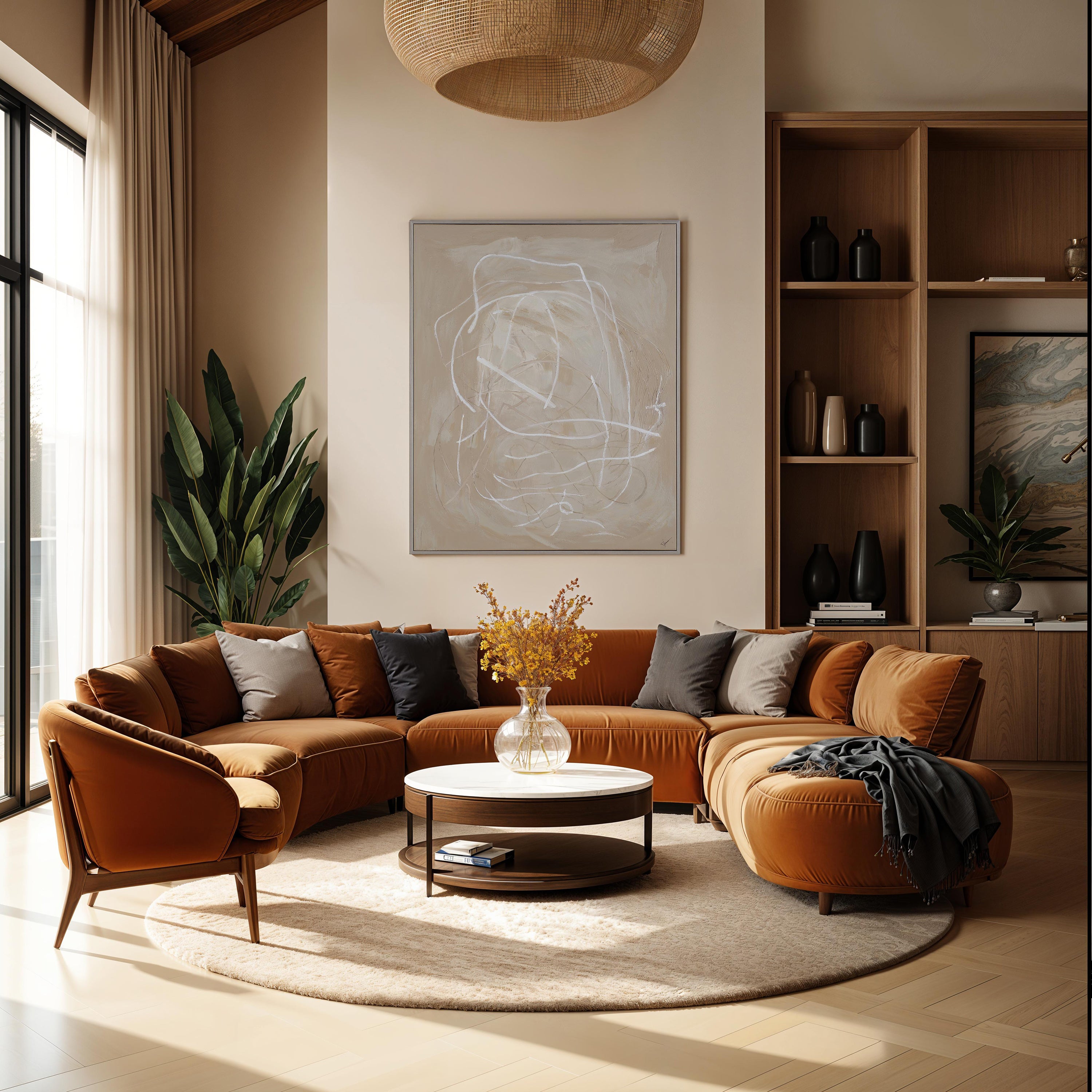 "Naxan" Framed Canvas ARTWORK - painting Renwil