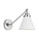 Matte White and Polished Nickel
