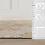 Zell Transitional Floral Machine Washable Rug RUGS - synthetic Dash & Albert