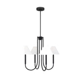 Porteau Medium Chandelier LIGHTING - chandelier Visual Comfort Midnight Black