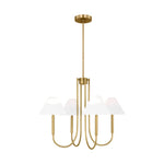 Porteau Medium Chandelier LIGHTING - chandelier Visual Comfort Satin Brass