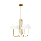 Porteau Medium Chandelier LIGHTING - chandelier Visual Comfort Satin Brass