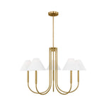 Porteau Large Chandelier LIGHTING - chandelier Visual Comfort Satin Brass