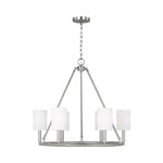 Egmont Large Chandelier LIGHTING - chandelier Visual Comfort Brushed Steel