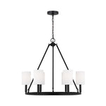 Egmont Large Chandelier LIGHTING - chandelier Visual Comfort Midnight Black