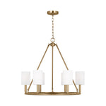 Egmont Large Chandelier LIGHTING - chandelier Visual Comfort Satin Brass