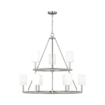 Egmont Extra Large Chandelier LIGHTING - chandelier Visual Comfort Brushed Steel
