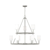 Egmont Extra Large Chandelier LIGHTING - chandelier Visual Comfort Brushed Steel
