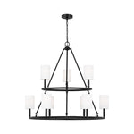 Egmont Extra Large Chandelier LIGHTING - chandelier Visual Comfort Midnight Black