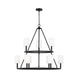 Egmont Extra Large Chandelier LIGHTING - chandelier Visual Comfort Midnight Black