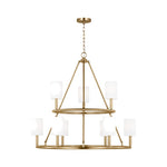 Egmont Extra Large Chandelier LIGHTING - chandelier Visual Comfort Satin Brass