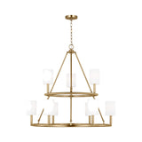 Egmont Extra Large Chandelier LIGHTING - chandelier Visual Comfort Satin Brass
