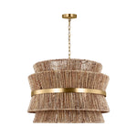 Thurlo Large Hanging Shade LIGHTING - pendant Visual Comfort Satin Brass