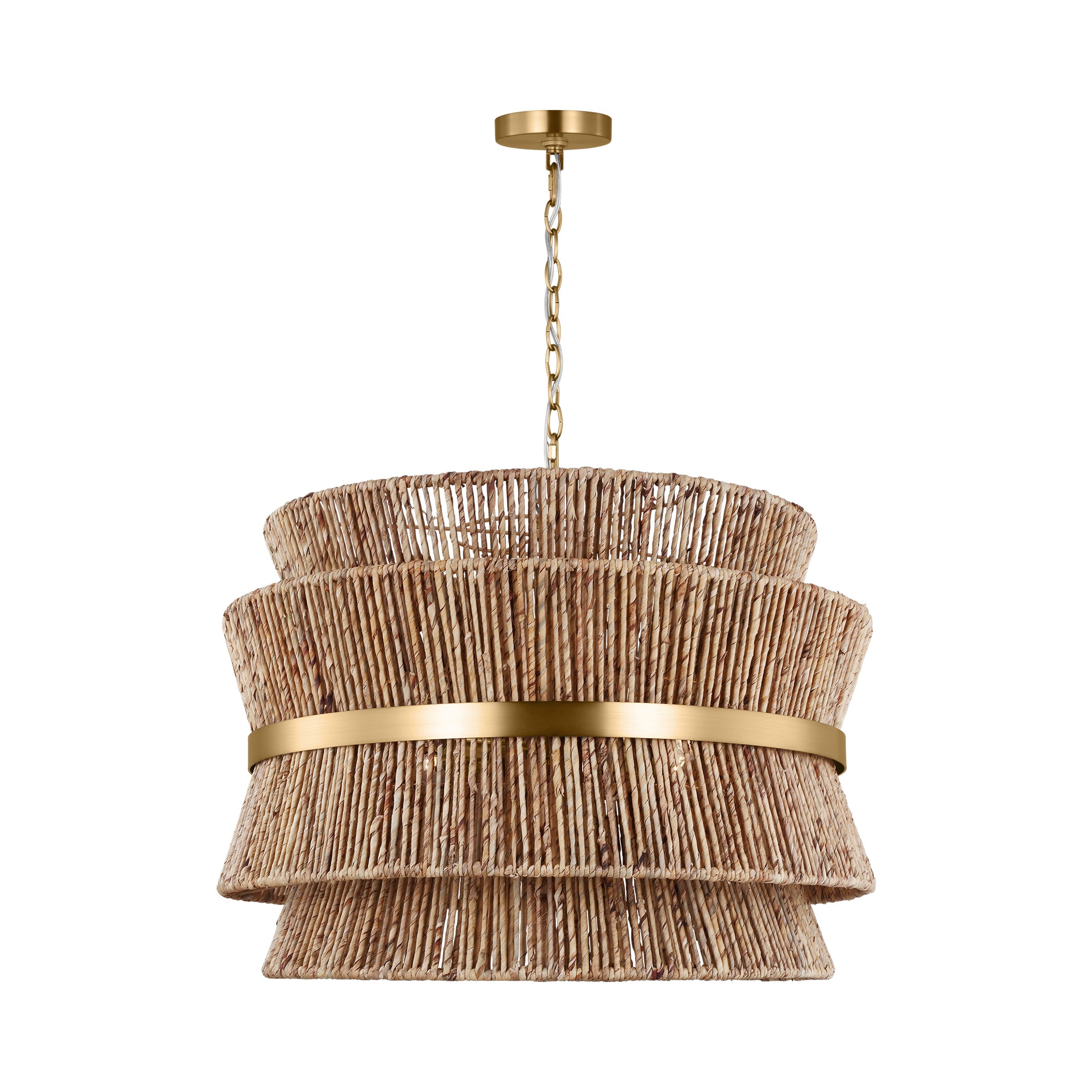 Thurlo Large Hanging Shade LIGHTING - pendant Visual Comfort - Studio Satin Brass