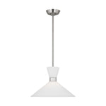 Belcarra Medium Pendant LIGHTING - pendant Visual Comfort Brushed Steel