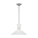 Belcarra Medium Pendant LIGHTING - pendant Visual Comfort Brushed Steel