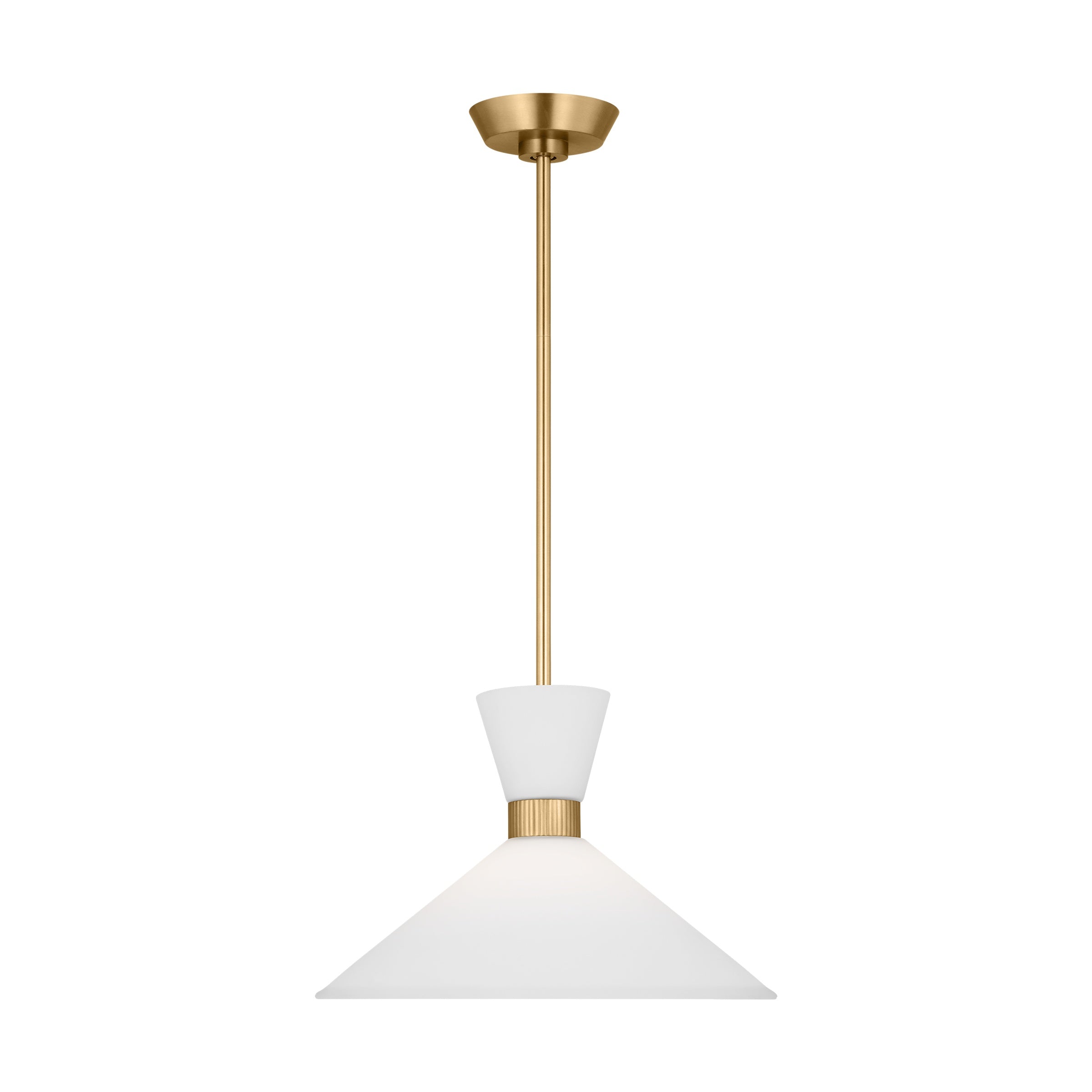 Belcarra Medium Pendant LIGHTING - pendant Visual Comfort Satin Brass