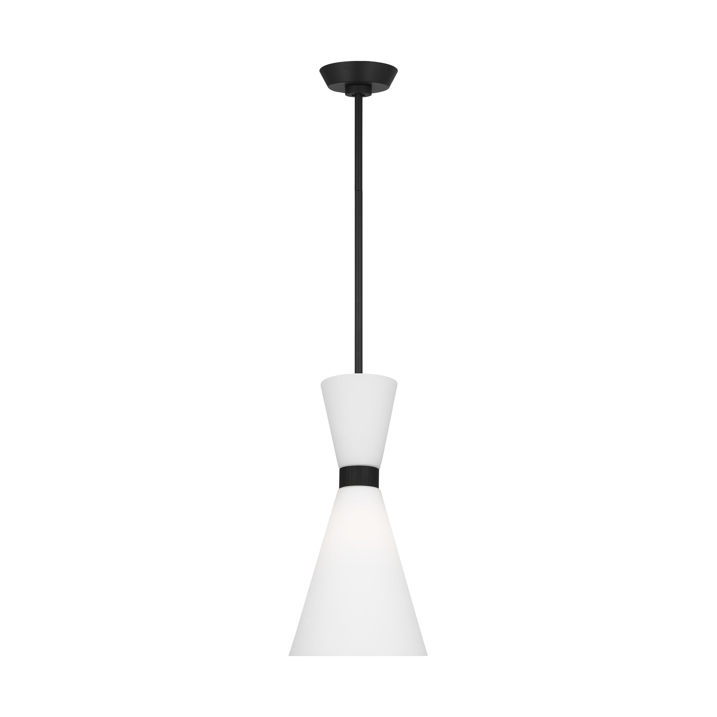 Belcarra Small Pendant LIGHTING - pendant Visual Comfort Midnight Black