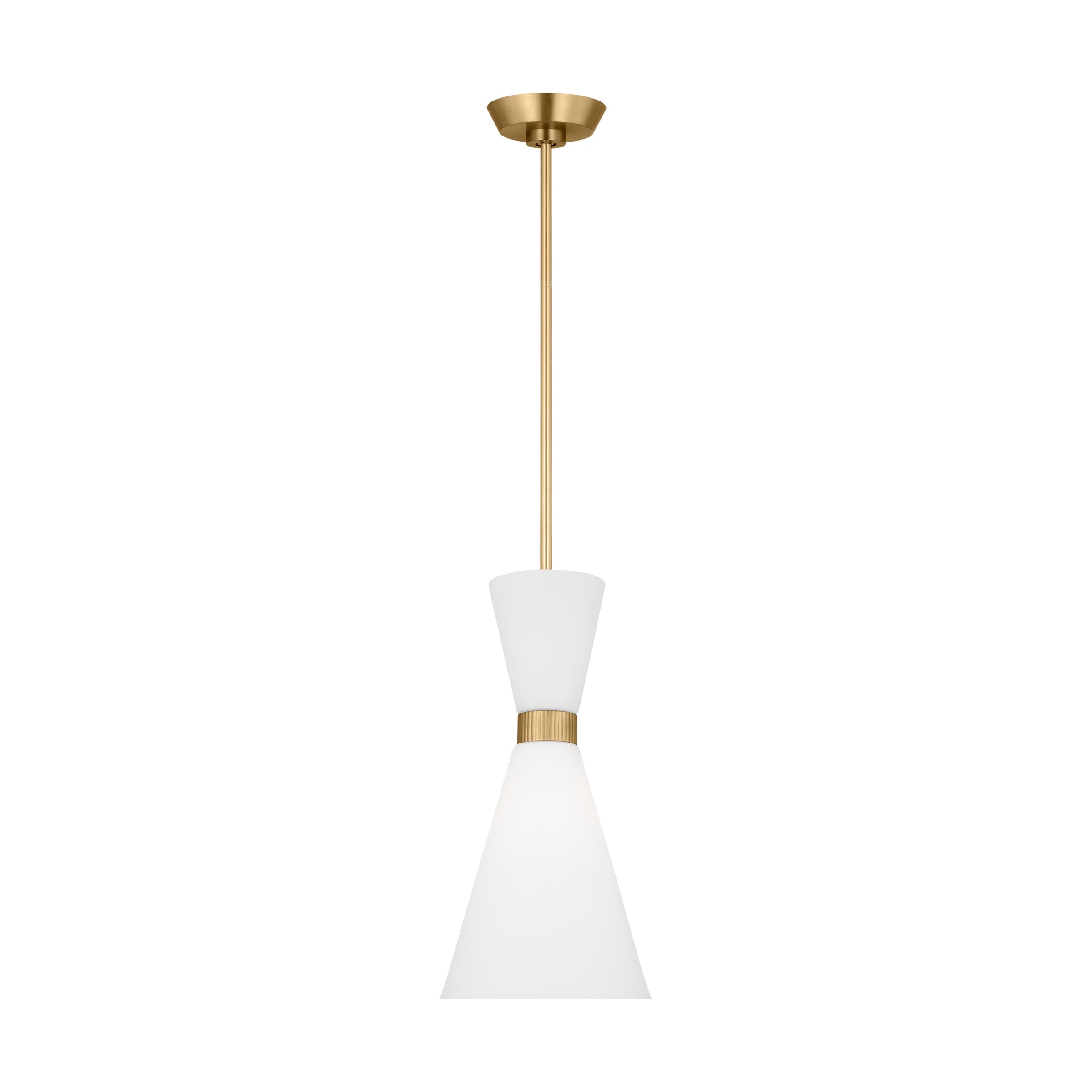 Belcarra Small Pendant LIGHTING - pendant Visual Comfort Satin Brass