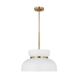 Pemberton Medium Pendant LIGHTING - pendant Visual Comfort Matte White