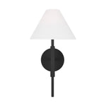 Porteau Medium Sconce LIGHTING - sconce Visual Comfort Midnight Black