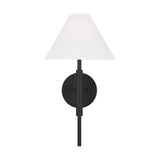 Porteau Medium Sconce LIGHTING - sconce Visual Comfort Midnight Black