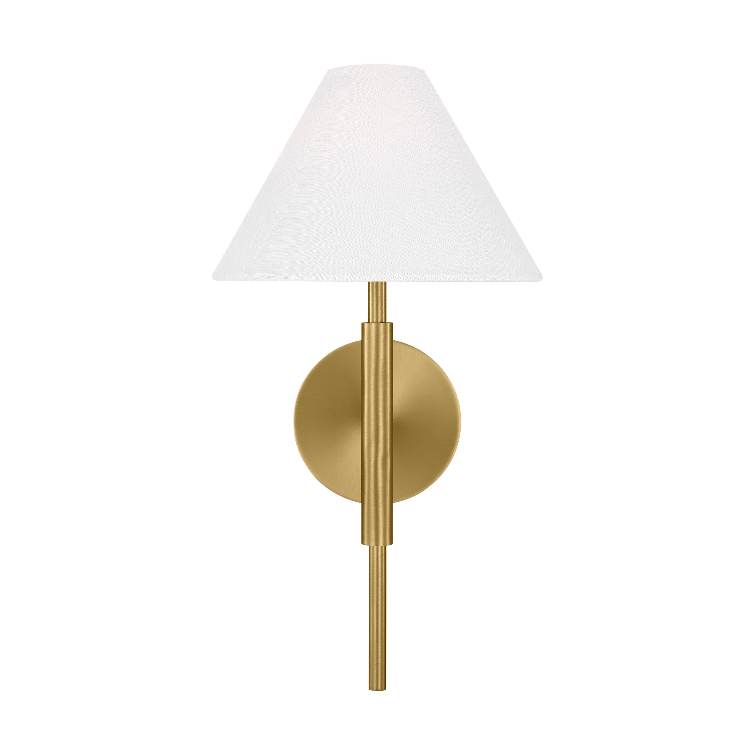 Porteau Medium Sconce LIGHTING - sconce Visual Comfort Satin Brass