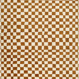 Damian Camel Checkered Rug 0-RUGS - wool Surya