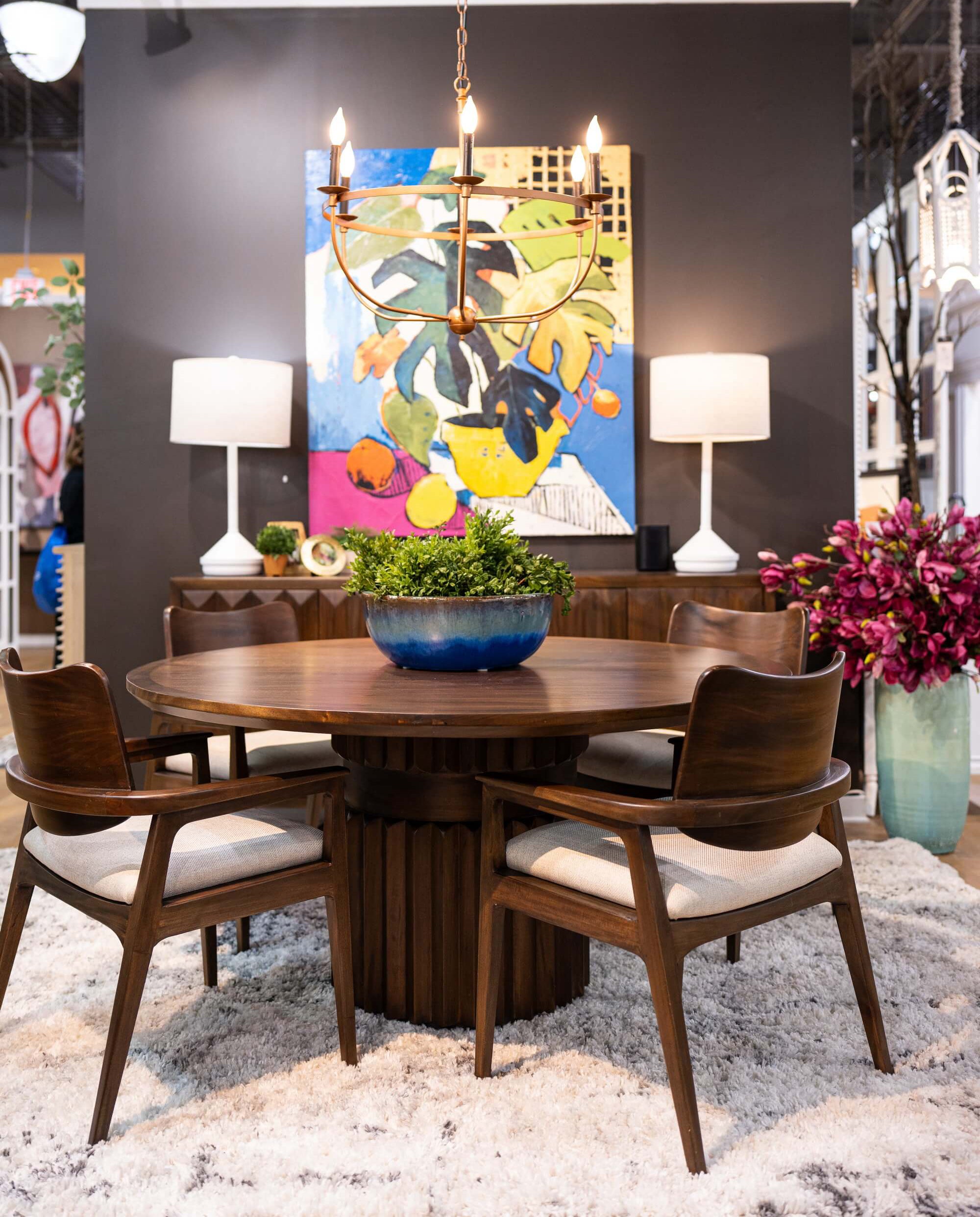 Colorado 60" Round Dining Table FURNITURE - dining table Bramble