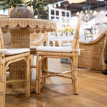 Scalloped Round Bistro Table FURNITURE - dining table Bramble