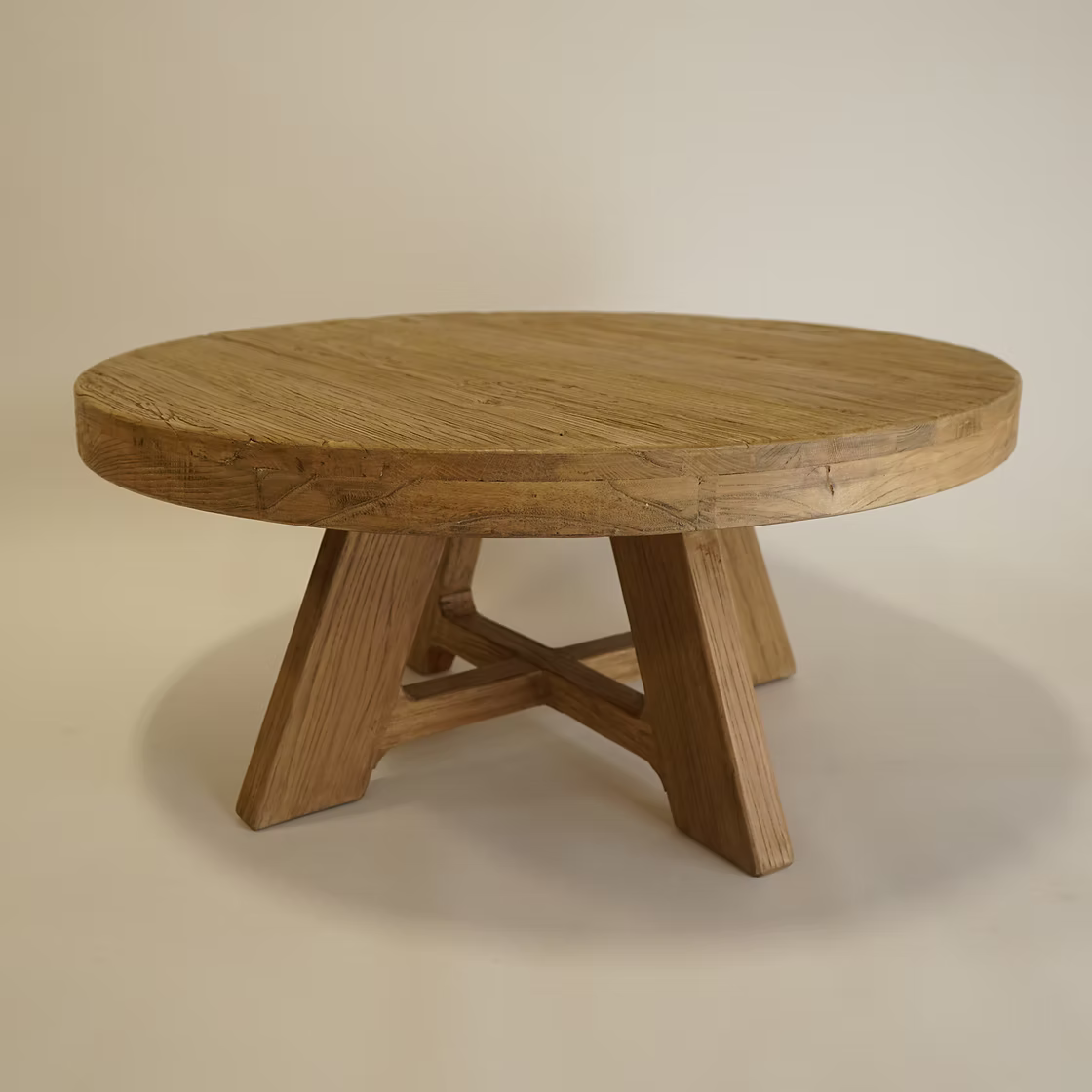 Lennon Round Coffee Table 4 - b - FURNITURE - coffee table - round Hauer Market Natural