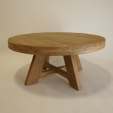 Lennon Round Coffee Table 4 - b - FURNITURE - coffee table - round Hauer Market Natural