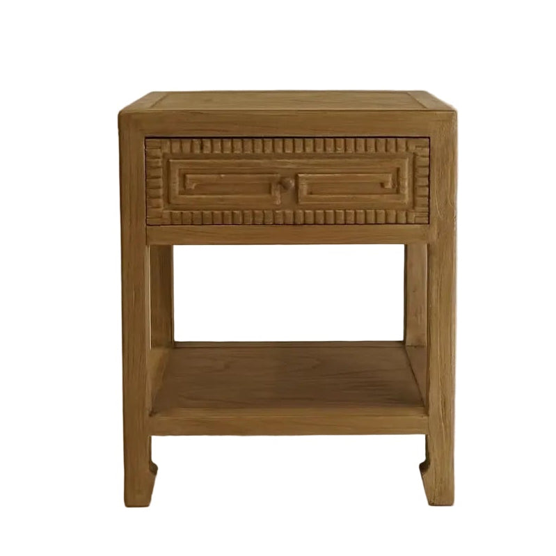 Esther Reclaimed Wood Nightstand 5-VINTAGE-nightstand Hauer Market