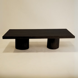 Bennett Reclaimed Wood Coffee Table 4 - a - FURNITURE - coffee table - rectangle Hauer Market Carbon Black