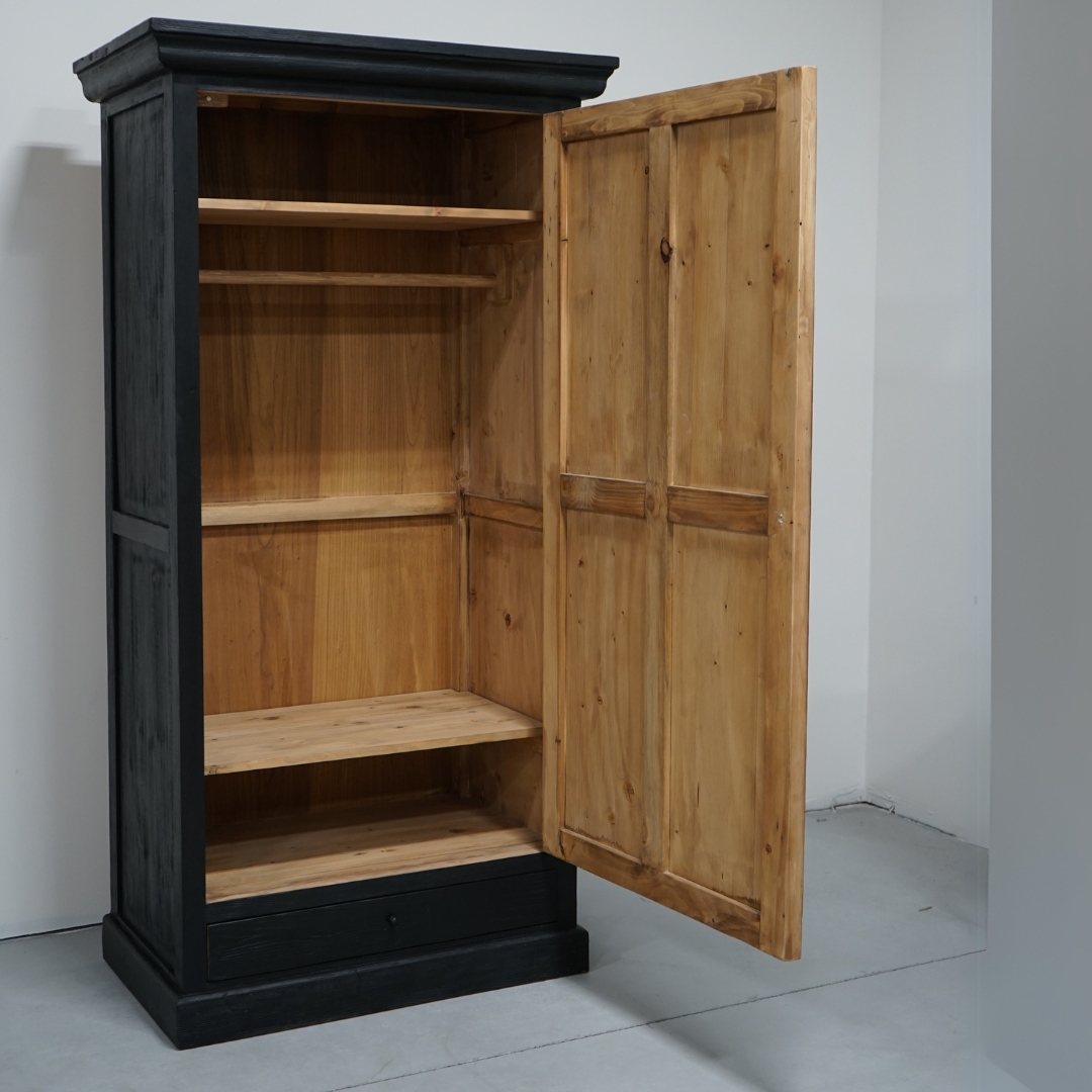 Collette Reclaimed Wood Armoire 7 - FURNITURE - bookcase/cabinet Hauer Market