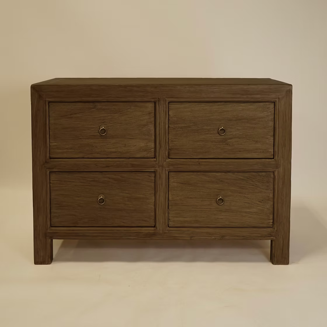 Reid 4 drawer Reclaimed Wood Sideboard 7 - FURNITURE - sideboard/cabinet Hauer Market Aged Brown