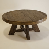 Lennon Round Coffee Table 4 - b - FURNITURE - coffee table - round Hauer Market Aged Brown