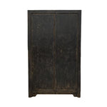Marlow Reclaimed Wood Armoire 7 - FURNITURE - bookcase/cabinet Hauer Market Distressed Black