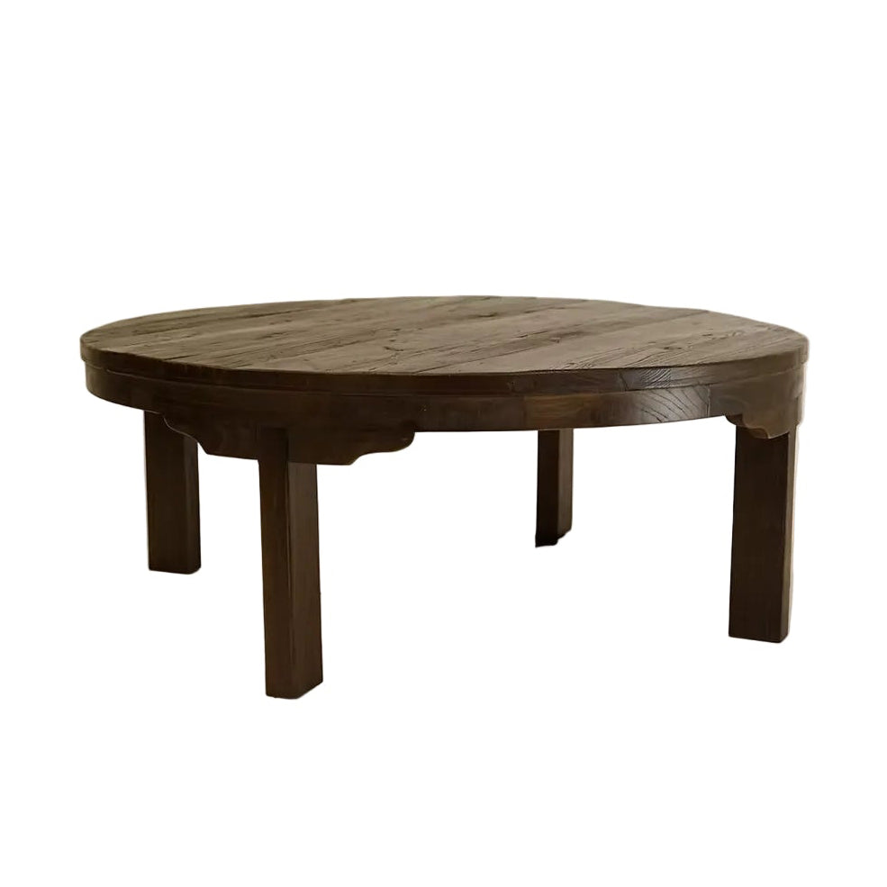 Freya Reclaimed Wood Coffee Table 4 - a - FURNITURE - Coffee Table - Round Hauer Market