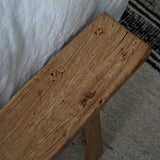 Alic Vintage Elm Wood Bench - Natural