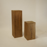 James Reclaimed Wood Pedestal FURNITURE - side tables Hauer Market
