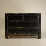Ronan Reclaimed Wood Nightstand - Large 5-VINTAGE-nightstand Hauer Market Black