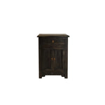 Archie Reclaimed Wood Nightstand FURNITURE - nightstand Hauer Market Distressed Black
