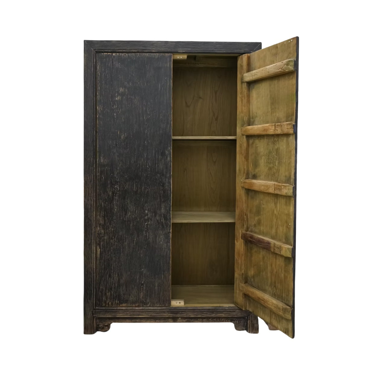Marlow Reclaimed Wood Armoire 7 - FURNITURE - bookcase/cabinet Hauer Market