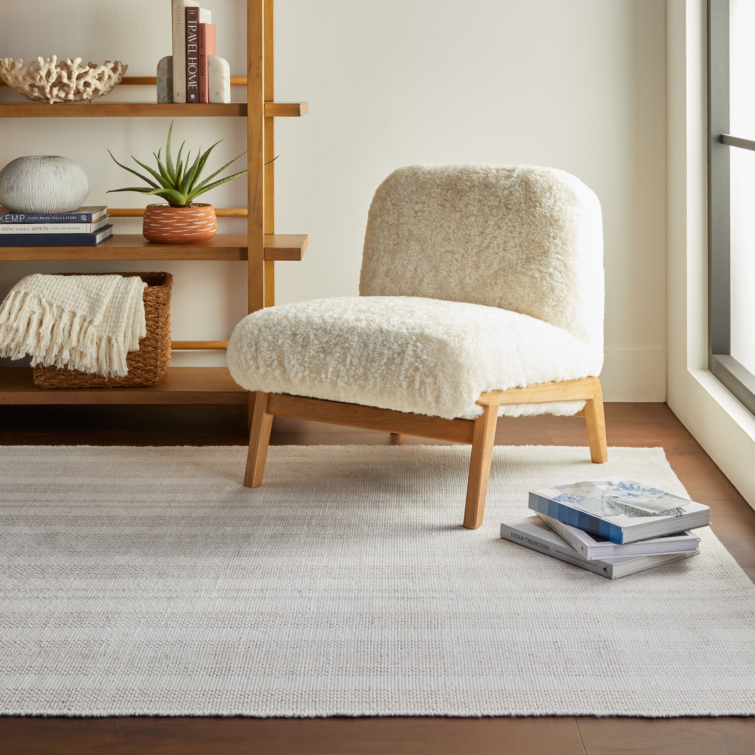 Nexel Striped Farmhouse Rug RUGS - synthetic Dash & Albert