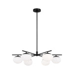 Lune Large Chandelier LIGHTING - chandelier Visual Comfort Aged Iron