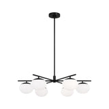 Lune Large Chandelier LIGHTING - chandelier Visual Comfort Aged Iron