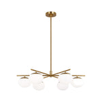 Lune Large Chandelier LIGHTING - chandelier Visual Comfort Burnished Brass
