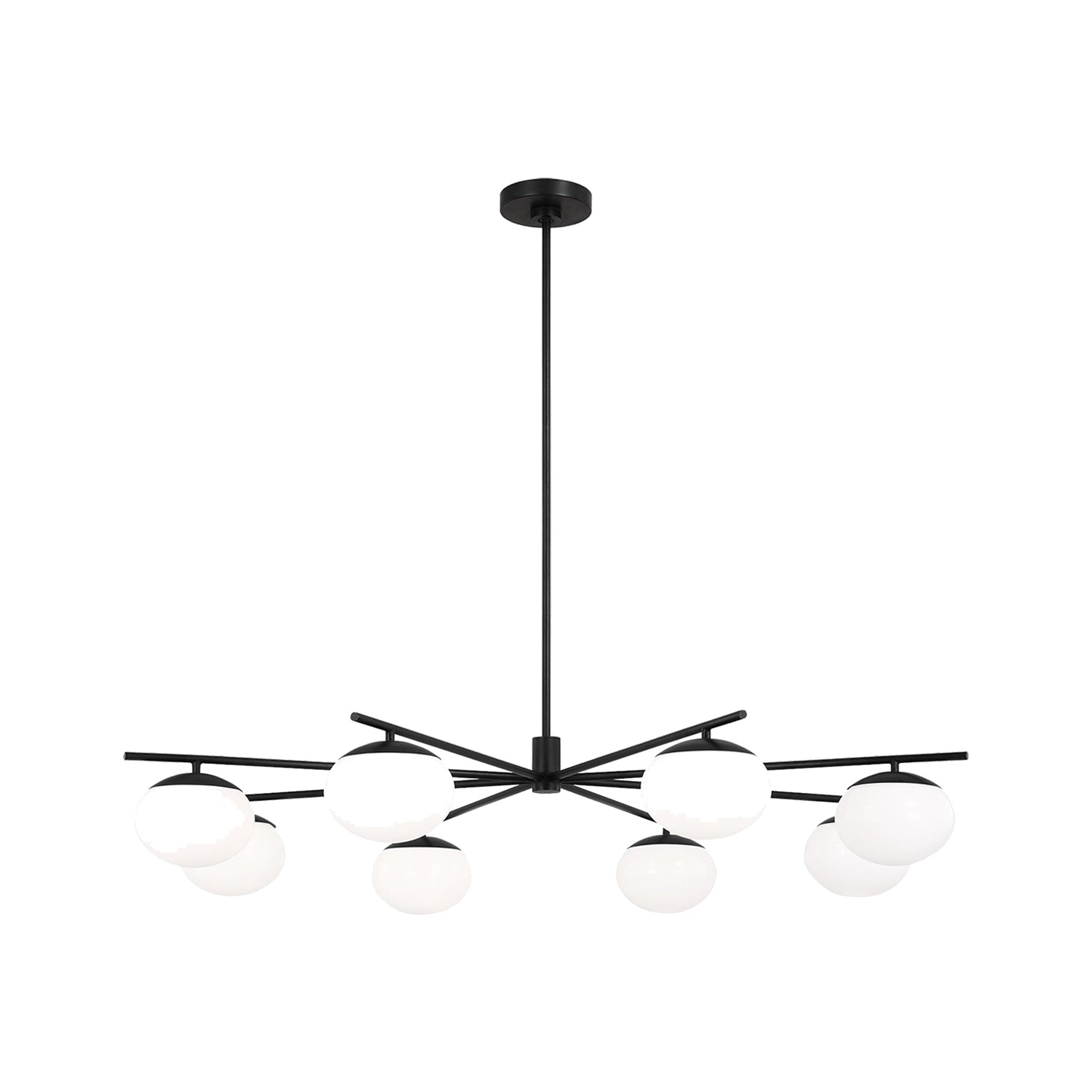 Lune Extra Large Chandelier LIGHTING - chandelier Visual Comfort Aged Iron