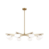 Lune Extra Large Chandelier LIGHTING - chandelier Visual Comfort Burnished Brass